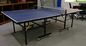 Family 2 Folded Movable Indoor Ping Pong Table MDF With Painted Table Top supplier